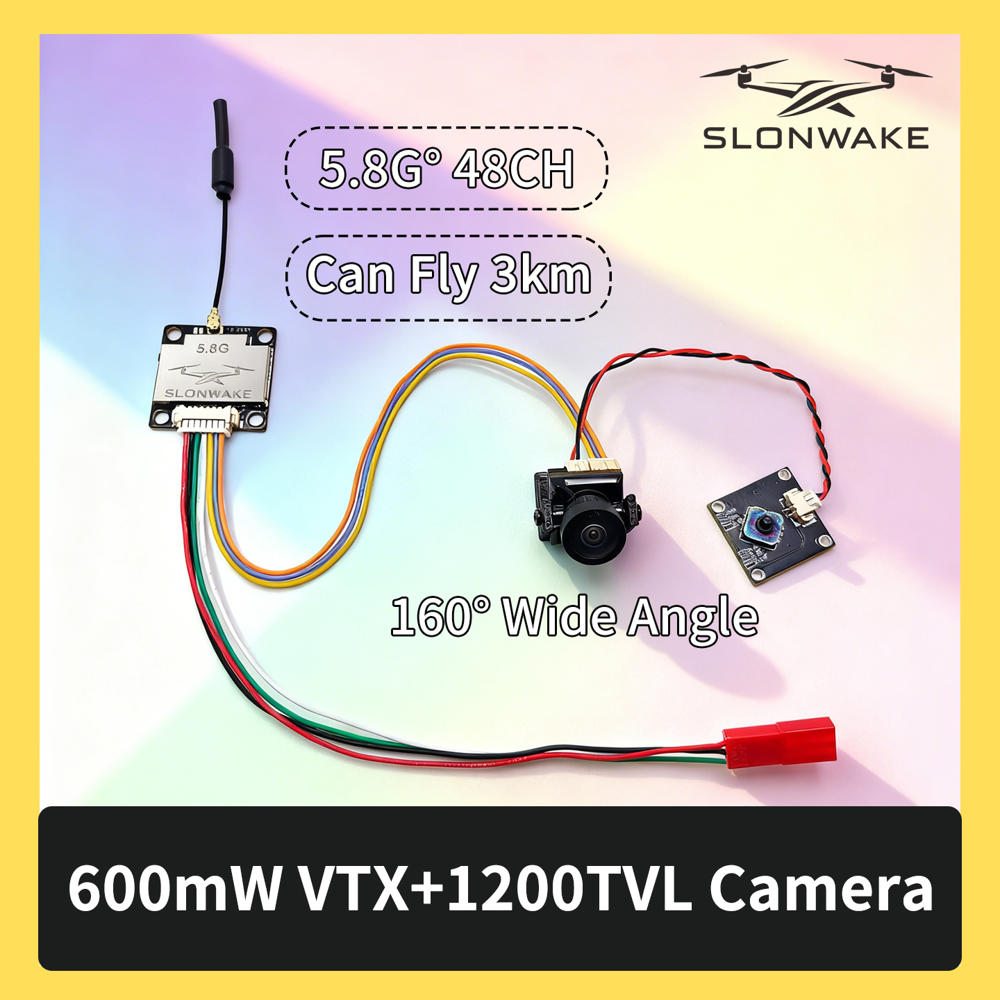 Drone Rc Kit - SLONWAKE 5.8G 600mW 7-24V FPV Video
