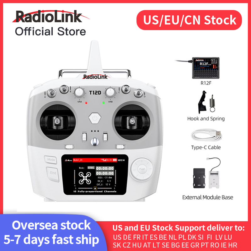 Drone Rc Kit - Radiolink T12D ELRS 12 Channels Transmitter,Receiver
