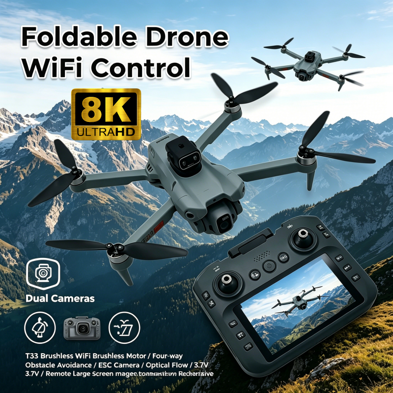 Drone Gps Rc Tt36 - 2026 New T33 RC Drone 8K