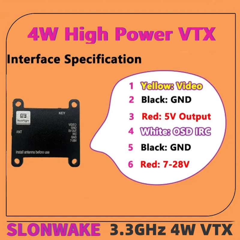 SLONWAKE FPV 3.3G 16CH 4000mW  - Drone Rc Controller review and price