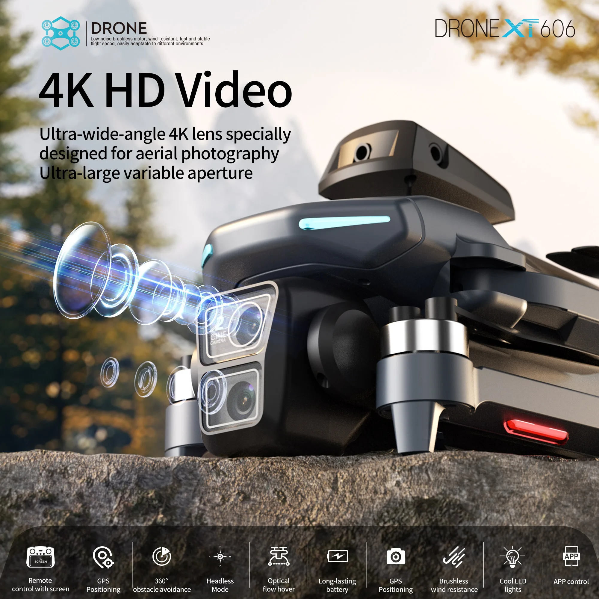 Lenovo XT606 Drone Professiona - Drone Gps Rc Tt36 review and price