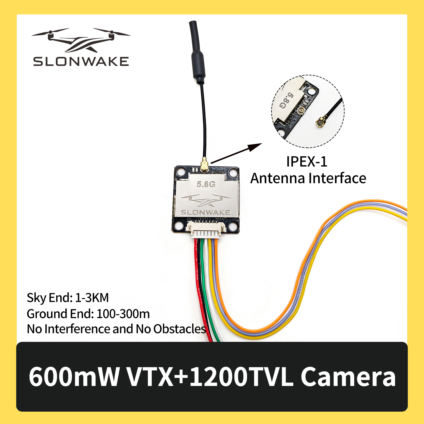 SLONWAKE 5.8G 600mW 7-24V FPV  - Drone Rc Kit review and price