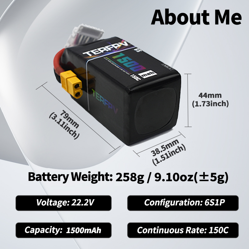 TERFPV Lipo Battery 6S 22.2V 1 - Nano Quad Fpv review and price