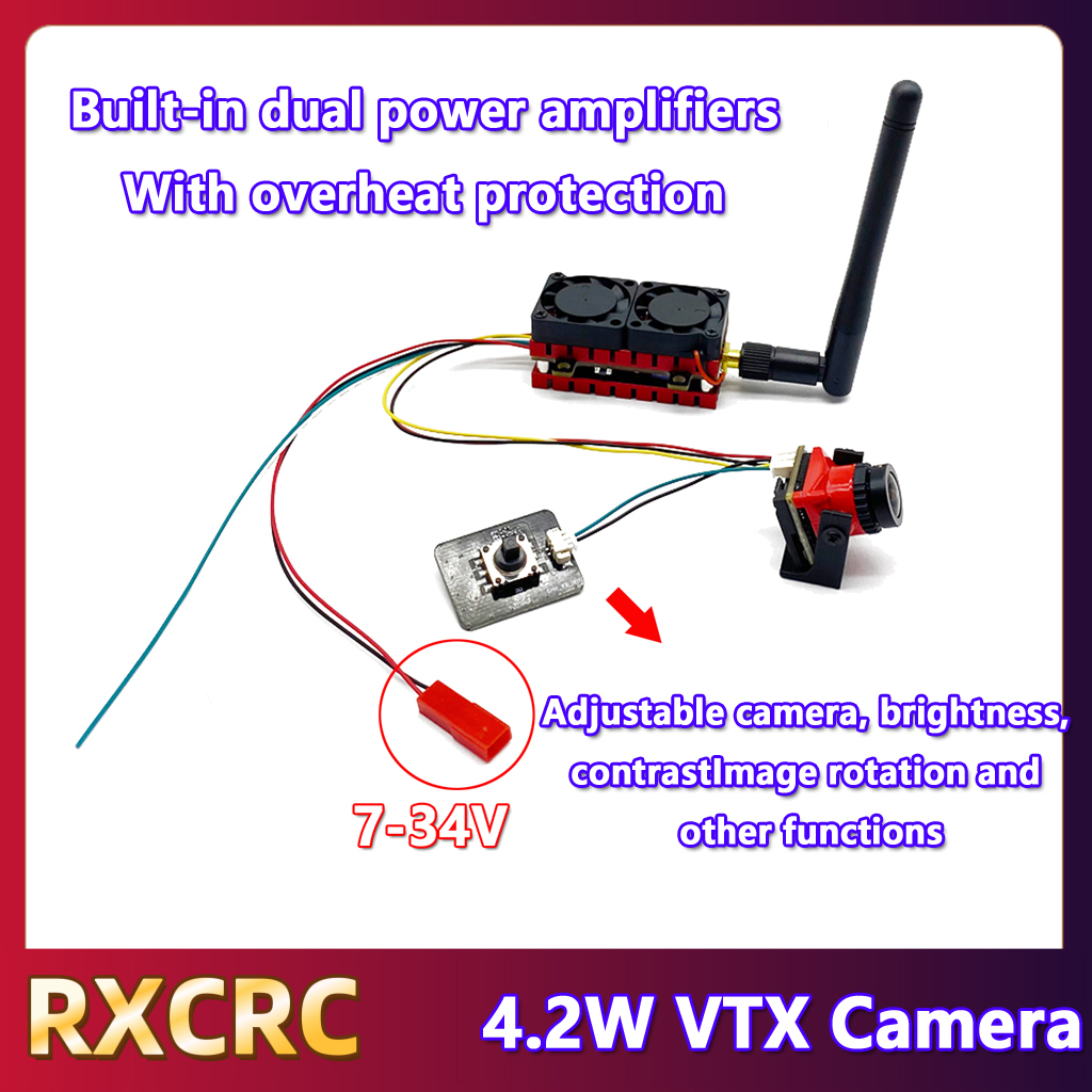 RXCRC 5.8G 48CH 4.2W High Powe - Fpv Camera Cmos review and price