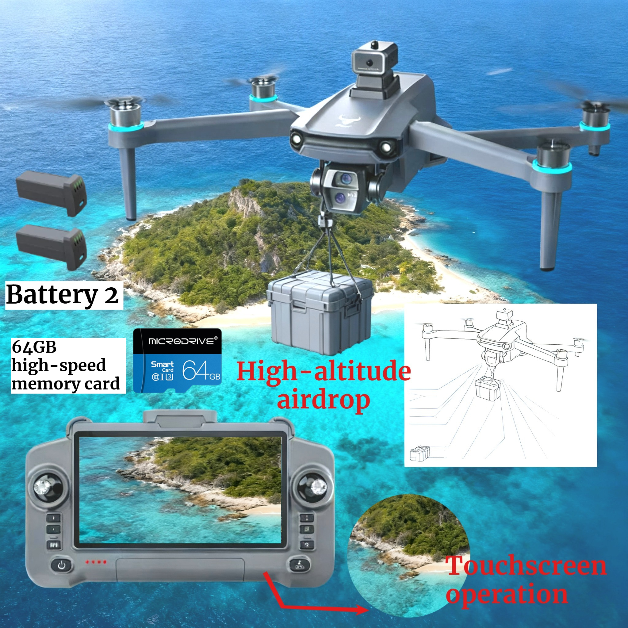 Drone GPS 8K HD Camera Aerial  - Drone Gps Rc Tt36 review and price