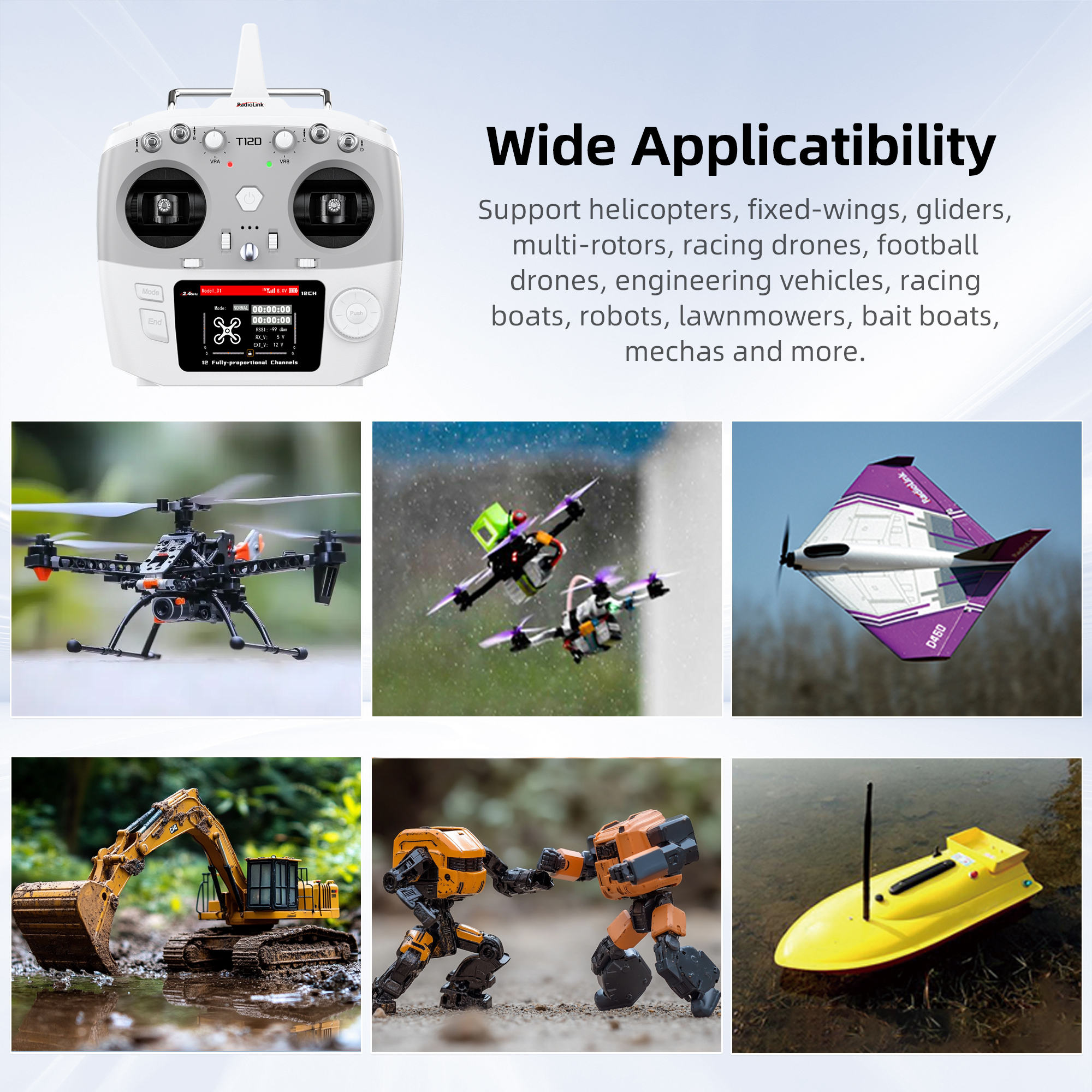 Radiolink T12D ELRS 12 Channel - Drone Rc Kit review and price