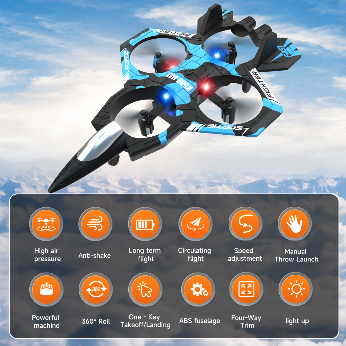 AXNEN K500 MAX RC Plane Fighte - Drone Rc Jet review and price
