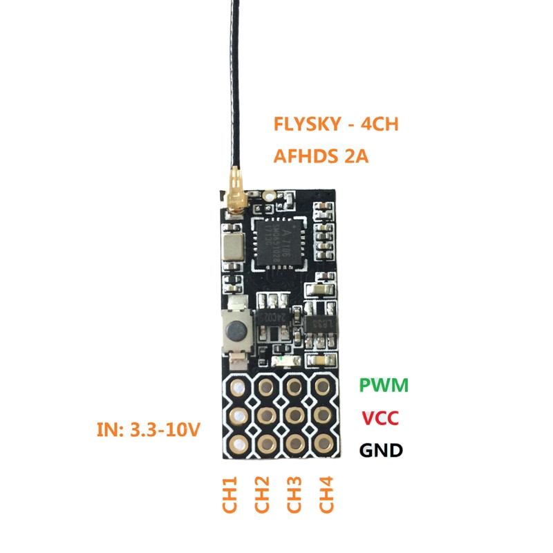 Flysky FS2A Mini Receiver 4CH  - Nano Quad Fpv review and price