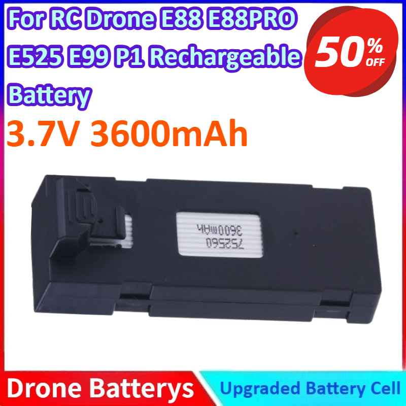 3.7V 3600mAh New Li-ion Batter - Drone E88 Rc Quadcopter review and price
