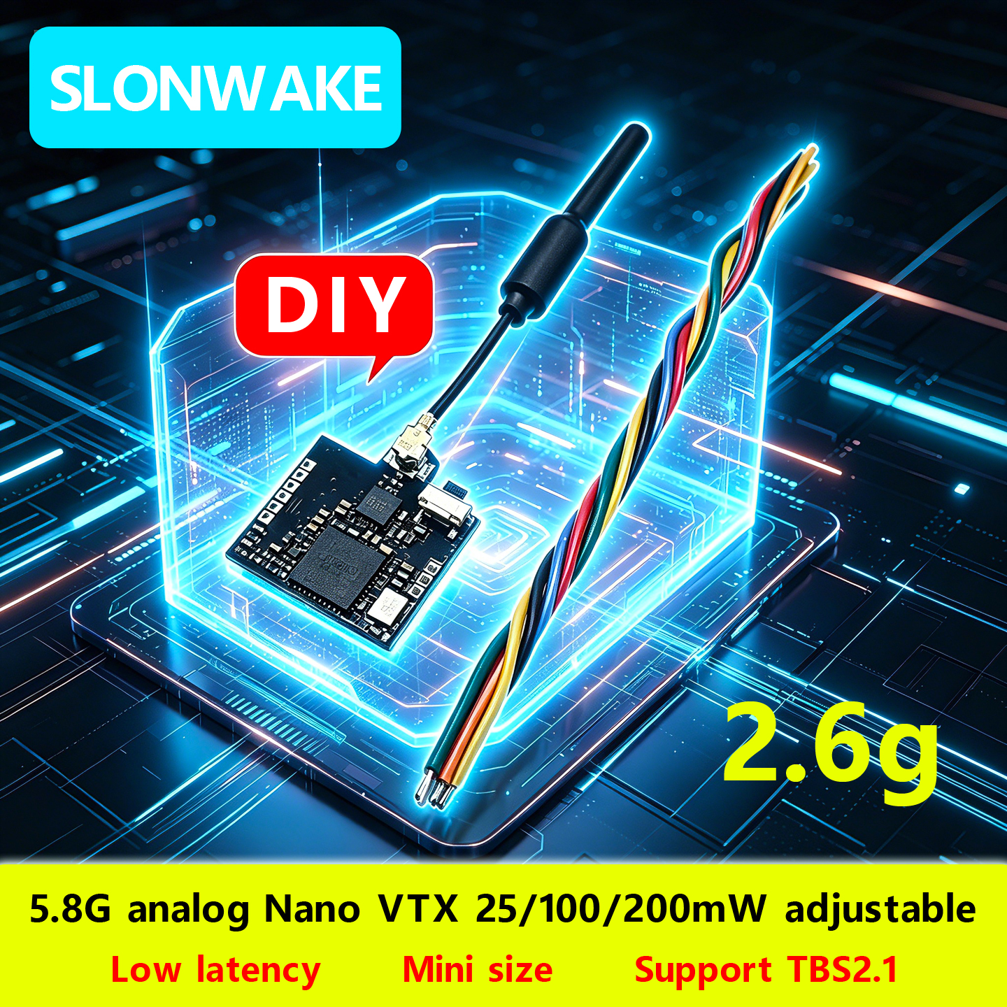 SLONWAKE Nano 5.8G 48CH 200mW  - Drone Rc Receiver And Transmitter review and price