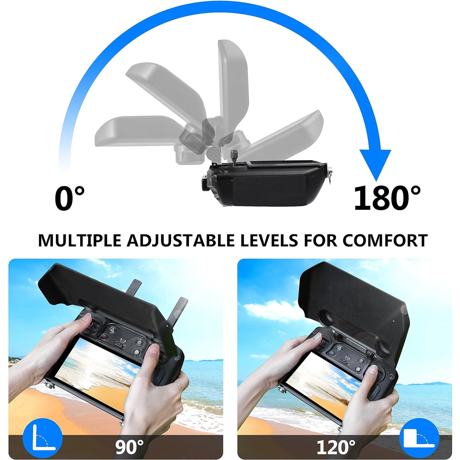 2-in-1 Sun Hood & Joystick Cov - Drone Rc Pro 2 review and price