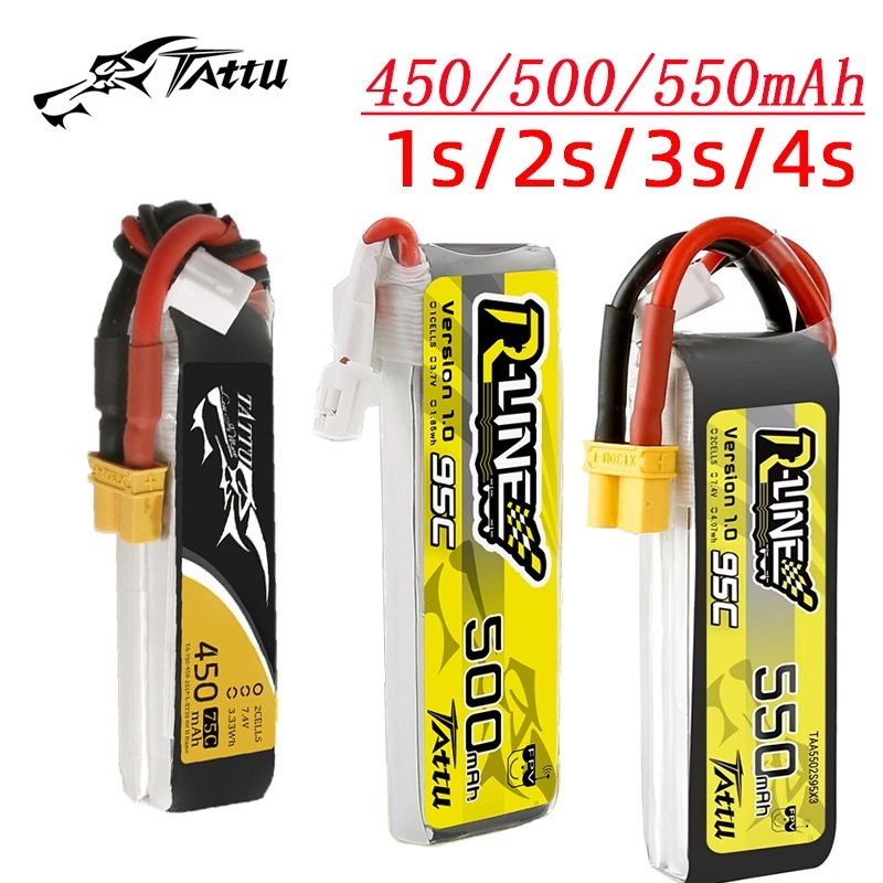 3Pcs NEW TATTU 450/500/550mAh  - Nano Quad Fpv review and price