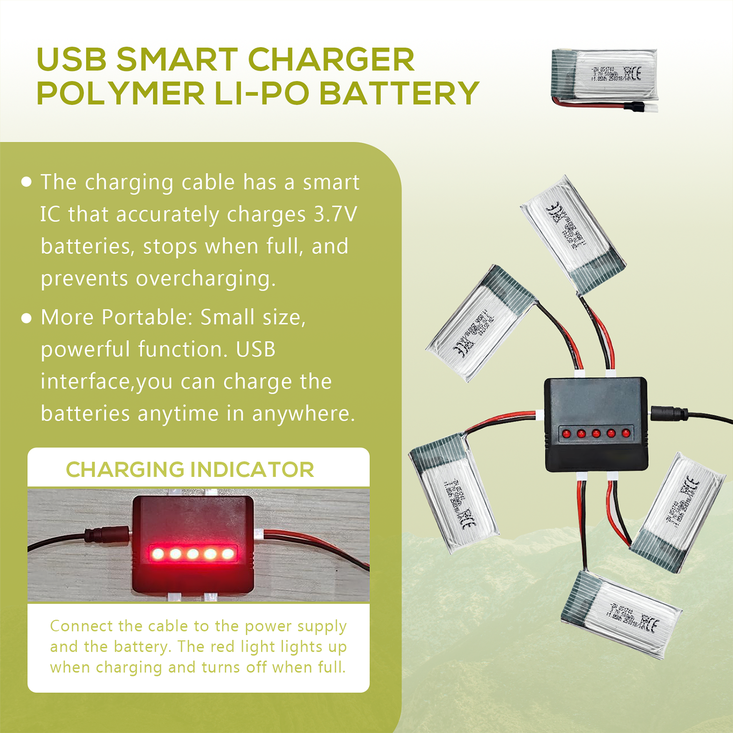 5Pcs 3.7V 500mAh LiPo Batterie - Drone Rc Jet review and price