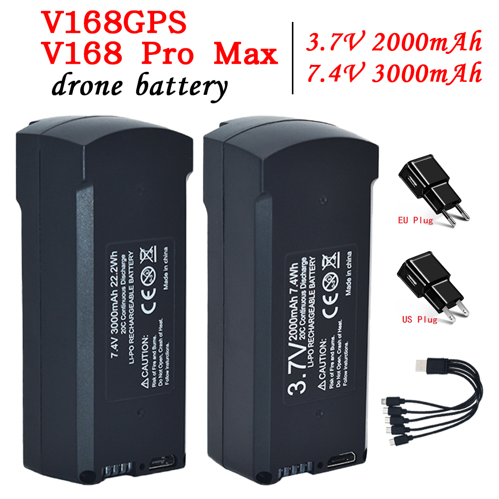 GPS V198 7.4V 3000mAh Battery  - Drone Rc Pro 2 review and price